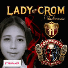 lady of crom indonesia rest area 11 community rock metal starmaker poster