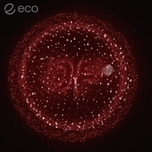 a red circle with the word eco on the bottom right