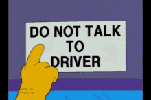 Do Not Talk Do Not Talk To The Driver GIF - Do Not Talk Do Not Talk To The Driver School Bus GIFs