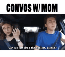 Drop The Conversation Convo With Mom GIF - Drop The Conversation Convo With Mom Car Convo GIFs