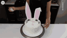 Easter Bunny Cake Baking GIF