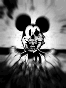 Mickey Skeleton GIF