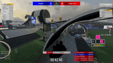a screenshot of a video game showing a score of 3 to 4