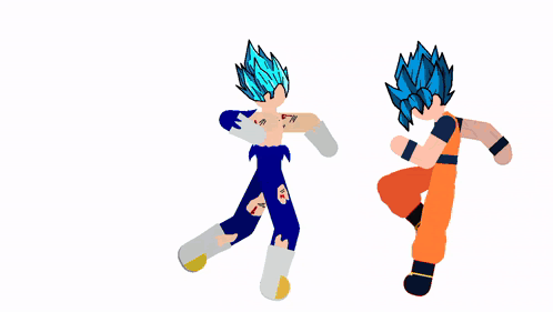 Goku and Vegeta : r/StickNodes