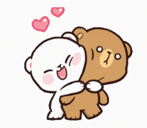 Heart Milk And Mocha Bear Gif Heart Milk And Mocha Bear Hugging