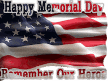 flag usa wave remember our heroes happy memorial day