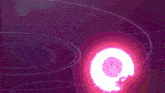 a purple background with pink fireworks exploding in the sky