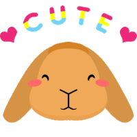 Rabbit Lop Cute Sticker - Rabbit Lop Cute Stickers