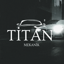 a car with the word titan on it