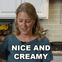 Nice And Creamy Jill Dalton GIF - Nice And Creamy Jill Dalton The Whole Food Plant Based Cooking Show GIFs
