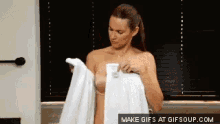 Bra Ladt In Towel GIF - Bra Ladt In Towel Whatever GIFs