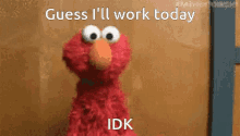 Idk Elmo GIF - Idk Elmo Shrug GIFs
