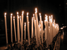 candles lights fire