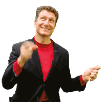 Point Up Simon Pryce Sticker - Point Up Simon Pryce The Wiggles Stickers