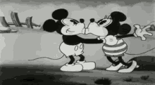 A GIF - Mickey Mouse Minnie Kiss GIFs
