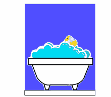 duck bubble bath