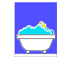 Duck Bubble Bath Sticker - Duck Bubble Bath Stickers