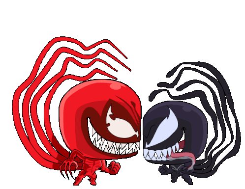Faceoff Venom Sticker - Faceoff Venom Carnage Stickers