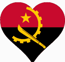 angola flag angola flag heart angola heart
