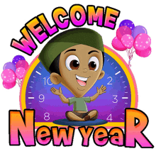 Welcome New Year Bholu GIF - Welcome New Year Bholu Chhota Bheem GIFs