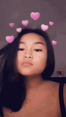 Hearts Filter GIF - Hearts Filter Serious GIFs