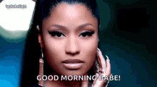 Wink Nicki Minaj GIF - Wink Nicki Minaj Good Morning Babe GIFs