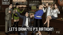 Birthday Drink P Archer GIF - Birthday Drink P Archer Birthday Party GIFs