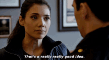 Chicago Fire Violet Mikami GIF - Chicago Fire Violet Mikami Thats A Really Really Good Idea GIFs