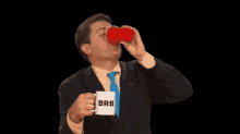 A Little Busy GIF - Brb Drinking Be Right Back GIFs
