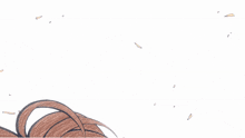 a drawing of a girl with a ponytail and big eyes