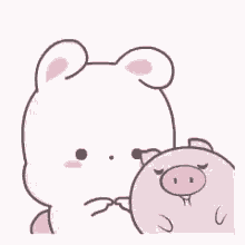 Cute Pig GIF - Cute Pig Kiss GIFs