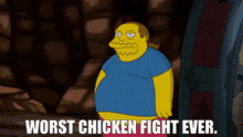 Comic Book Guy Worst Chicken Fight Ever GIF - Comic Book Guy Worst Chicken Fight Ever The Simpsons GIFs
