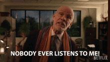 Nobody Ever Listens To Me Dr Adrian Mallory GIF - Nobody Ever Listens To Me Dr Adrian Mallory John Malkovich GIFs