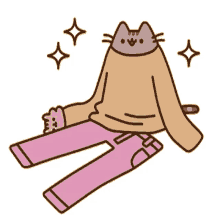 pusheen doesnt fit getting dressed outfit