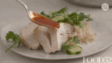 Chicken Hainanese GIF - Chicken Hainanese Garnishing GIFs