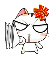 a cartoon cat with wings on its back