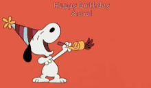 Happy Birthday Snoopy GIF - Happy Birthday Snoopy Happy Birthday Anna GIFs