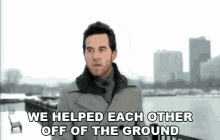 We Helped Each Other Off Of The Ground Helping GIF - We Helped Each Other Off Of The Ground Helping Teammates GIFs