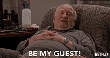 Be My Guest Edward Asner GIF - Be My Guest Edward Asner Howard Jay GIFs