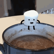 Idk Hot Cocoa Marshmallows GIF - Idk Hot Cocoa Marshmallows GIFs