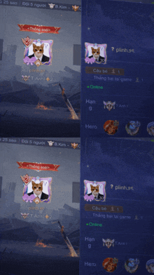 a screenshot of a video game with a cat in a tuxedo