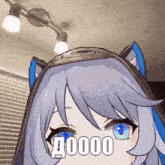 a picture of a girl with a cat ear and the word 00000