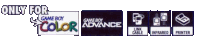 a logo for game boy color advance shows a link cable and an infrared printer