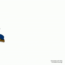 a cartoon of mario running on a white background