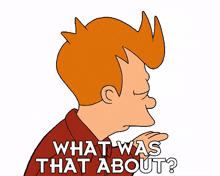 what was that about philip j fry futurama what was going on there whats the matter