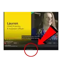 a video of lauren chief diversity and inclusion officer is being watched