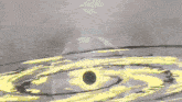 a painting of a black hole in the middle of a circle