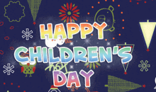 Happy Children'S Day Greetings GIF - Happy Children'S Day Greetings Sparkles GIFs