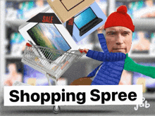 Shopping Spree Christmas Shopping GIF