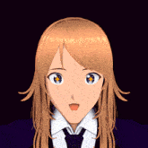 a computer generated image of a girl with long blonde hair and blue eyes